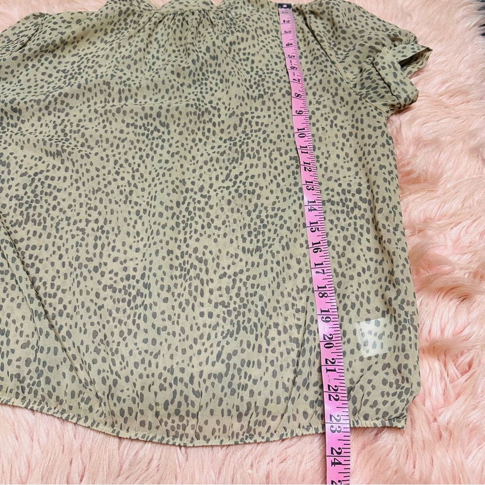 Express Light Brown Patterned Blouse - image 8